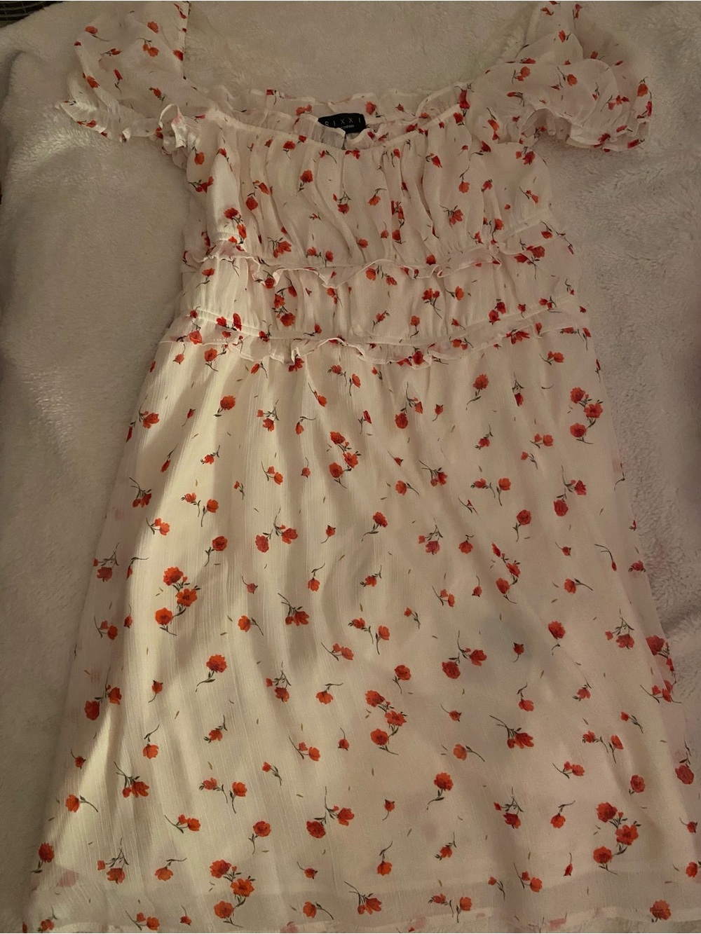 Floral Ruffle Sundress with Floral Print